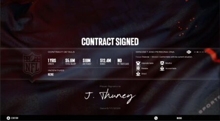 Madden 27 Franchise Mode - Contracts, Persona Engine