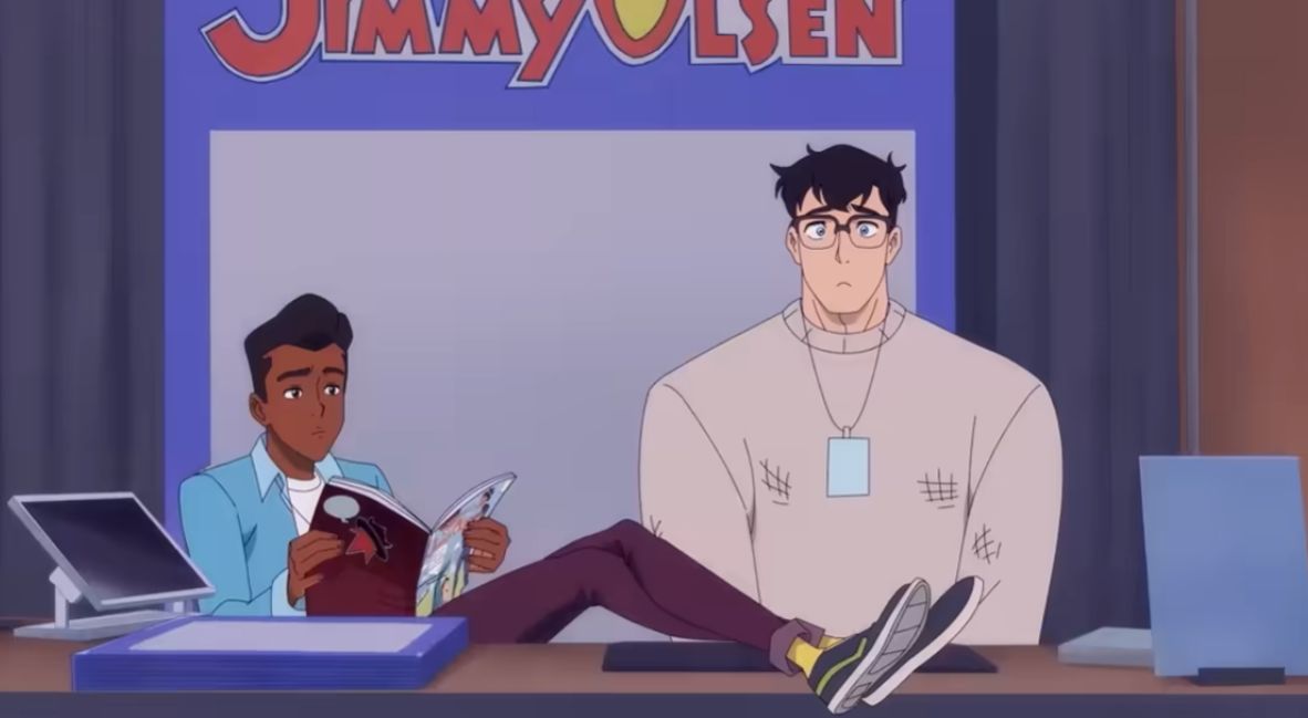 Jimmy and Clark sit at Jimmy's booth