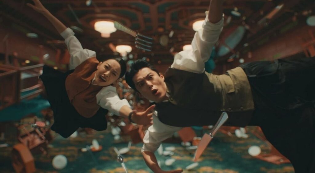 Victoria Song and Dylan Wang in Per Aspera Ad Astra