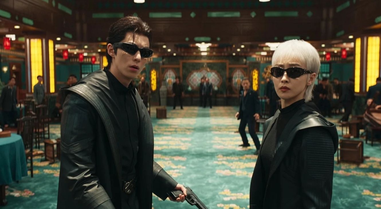 Victoria Song and Dylan Wang in Per Aspera Ad Astra