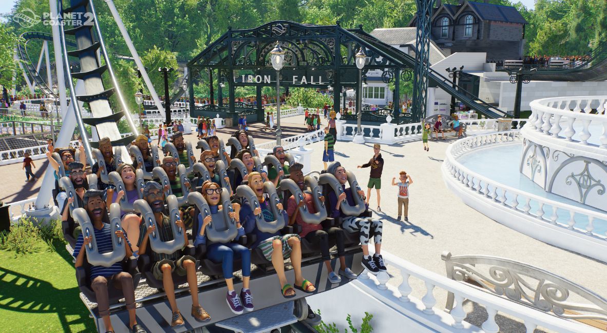 A screenshot from Planet Coaster 2: Parades