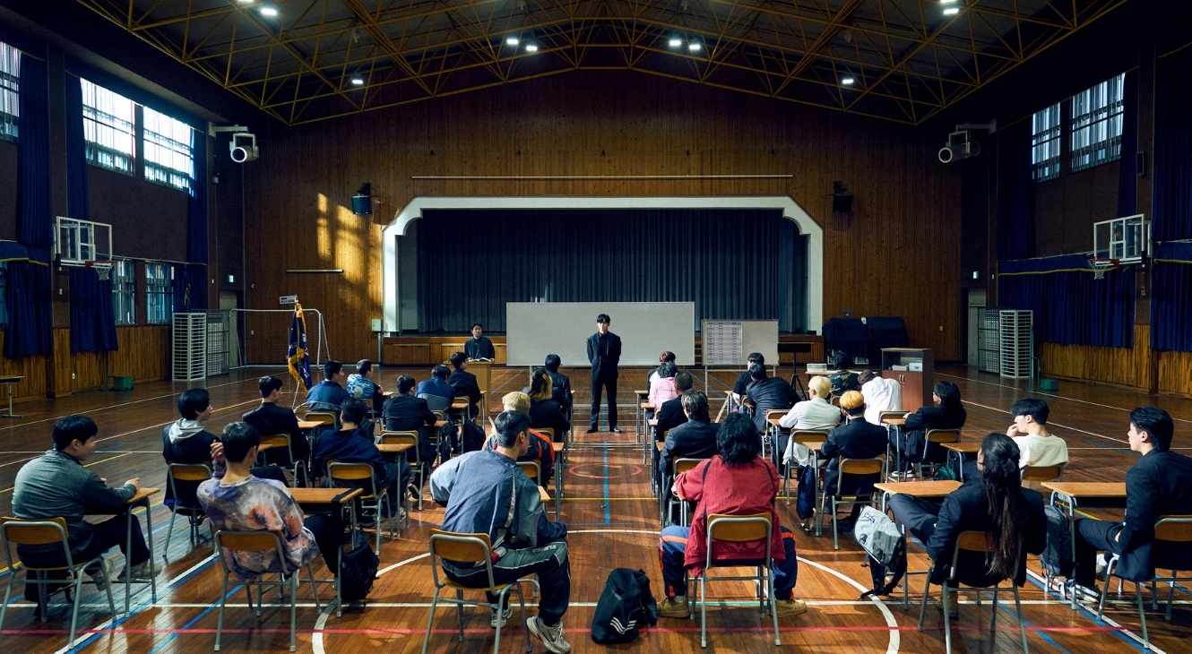 A classroom in Ep 2 of Teach You A Lesson