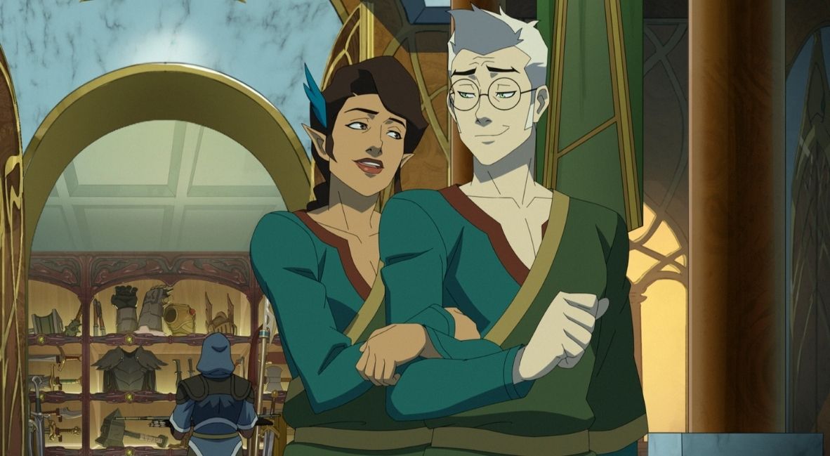 Vex'aliah and Percy in The Legend of Vox Machina Season 4