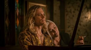 Sam Reid and Jennifer Ehle in The Vampire Lestat Episode 2