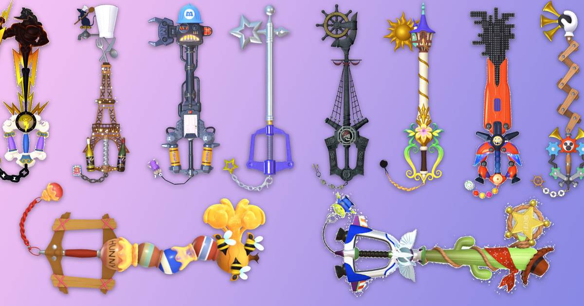 Kingdom Hearts 3 Keyblades