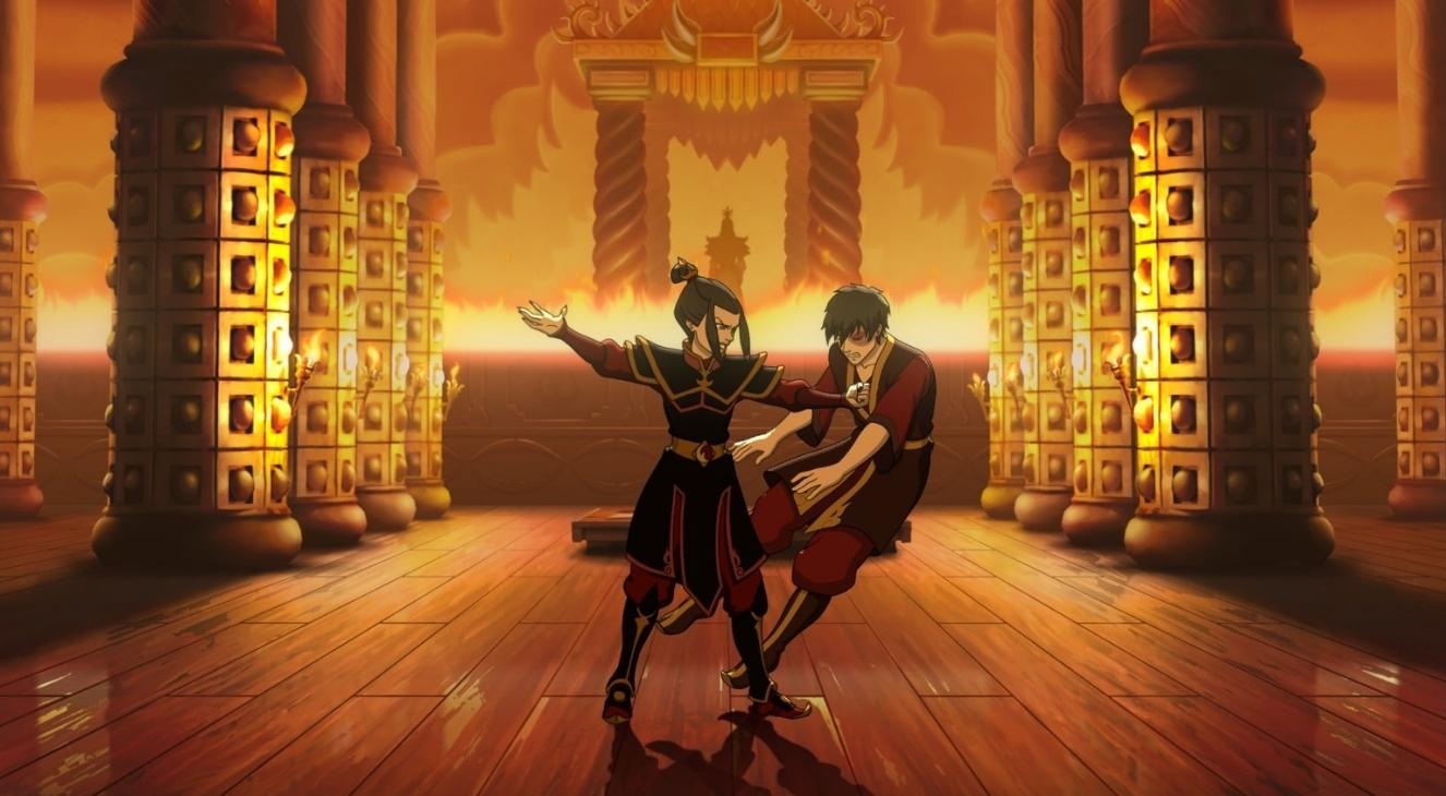 Azula and Zuko in Avatar Legends: The Fighting Game