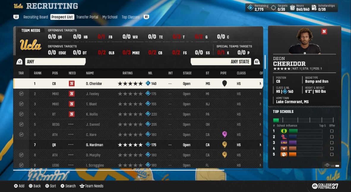 CFB 27 Week 1 Patch - Gameplay still from EA Sports