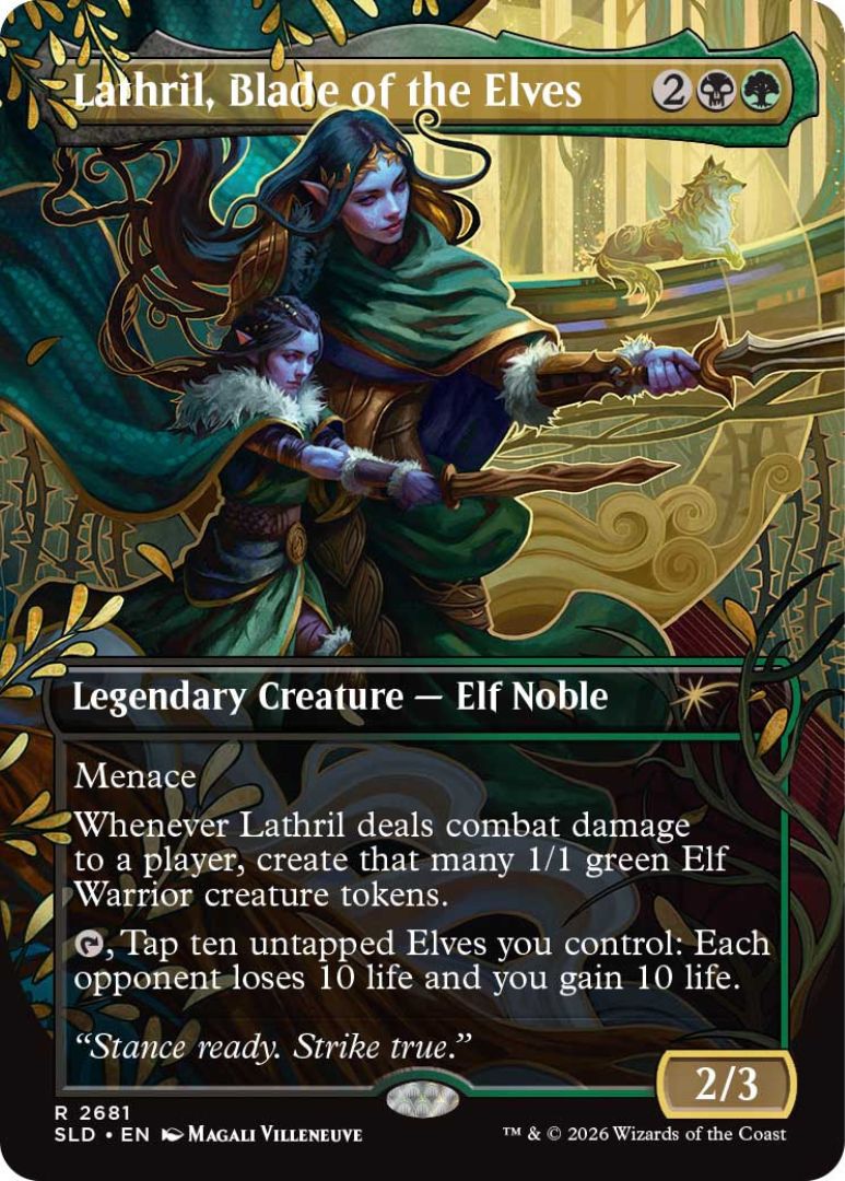 The Secret Lair x Global Fund for Women: Their Magic is Limitless drop - Lathril, Blade of Elves