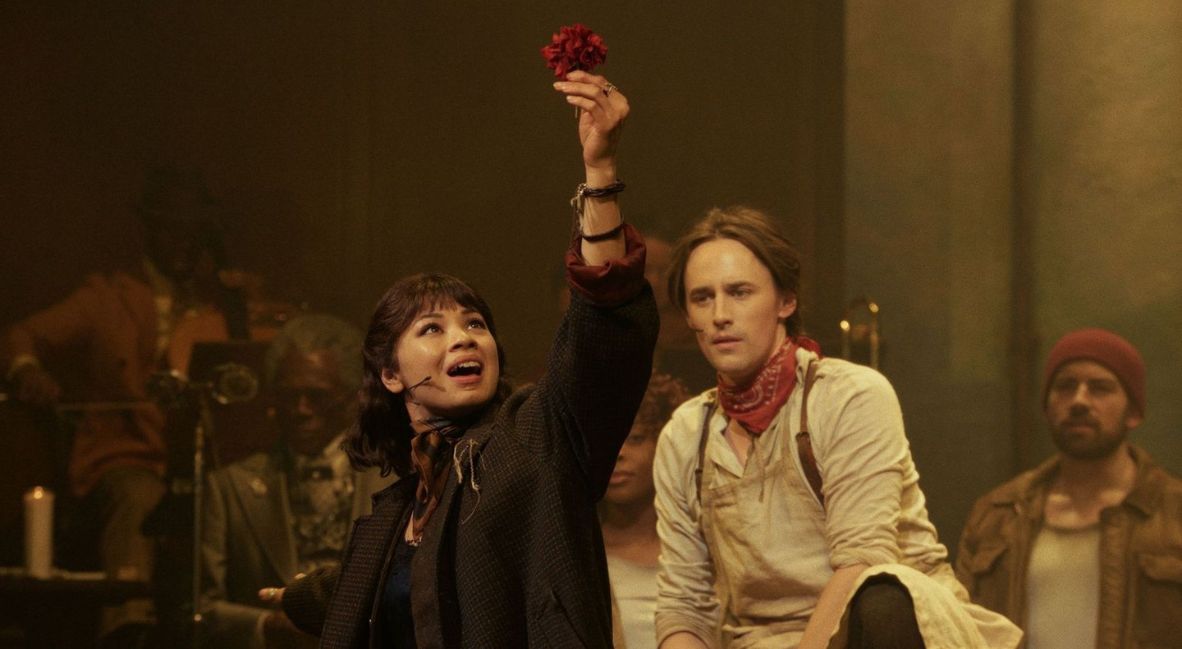 A shot from Hadestown: The Musical