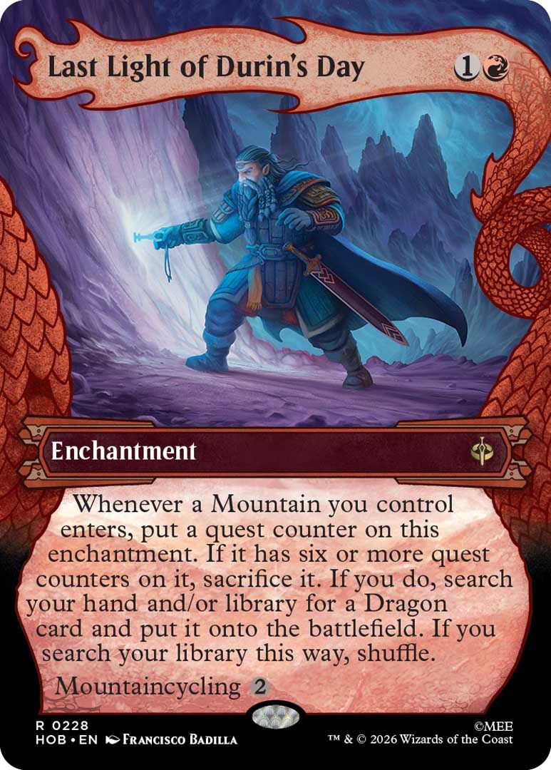 Last Light of Durin - Magic The Gathering Hobbit Set Preview