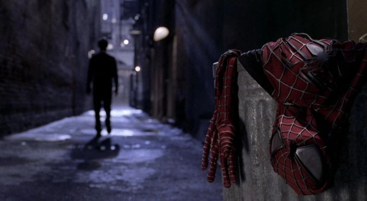 A scene from Sam Raimi's Spider-Man 2 
