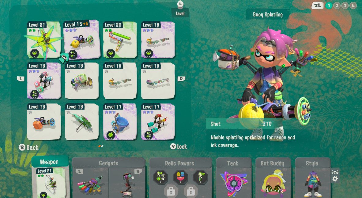 Splatoon Raiders gameplay screenshot