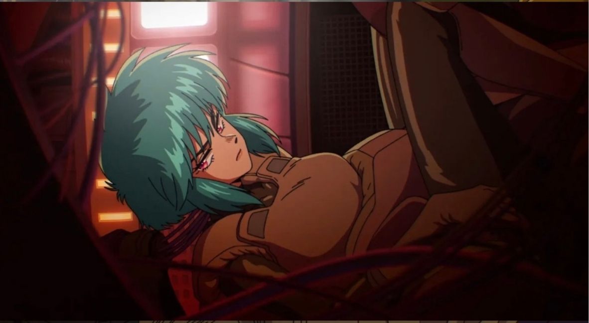 The Ghost In The Shell Episode 2 Kusinagi in Tachikoma