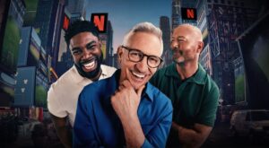 The Rest Is Football keyart from Netflix