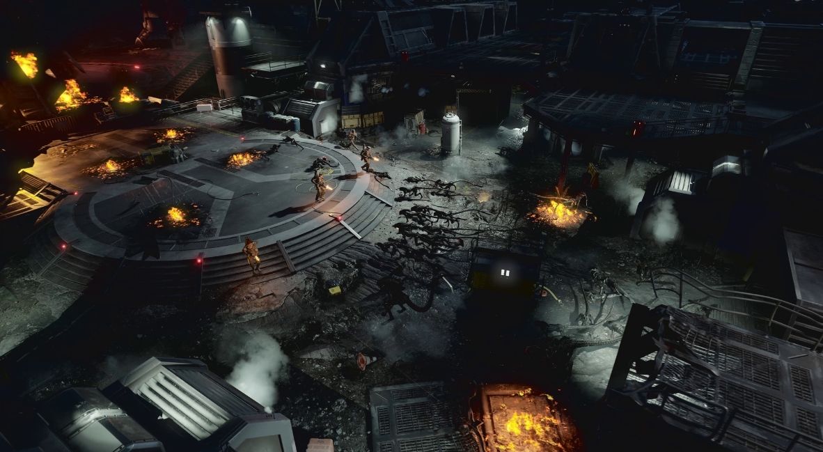 REVIEW: 'Aliens: Fireteam Elite 2' Feels Like a Chore 1 Players face off against a group of Xenomorphs