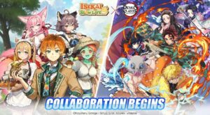 Isekai: Slow Life x Demon Slayer: Kimetsu no Yaiba keyart