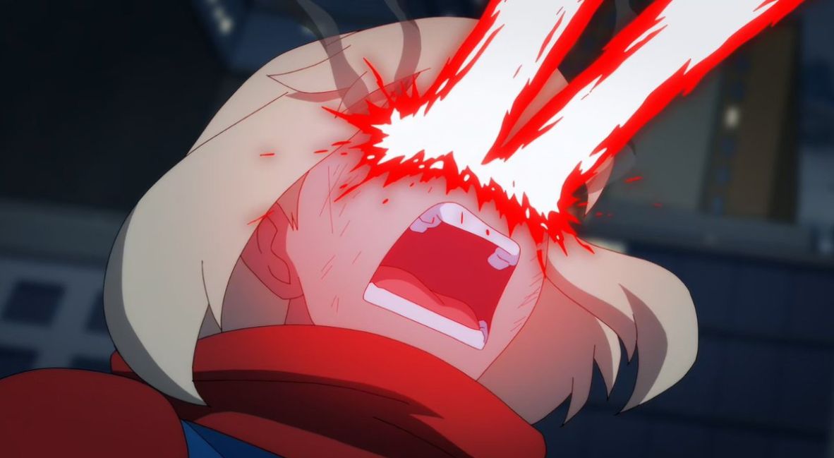 Supergirl uses her heat vision