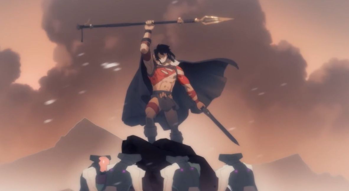 A scene from My Adventures with Superman Season 3 Episode 9
