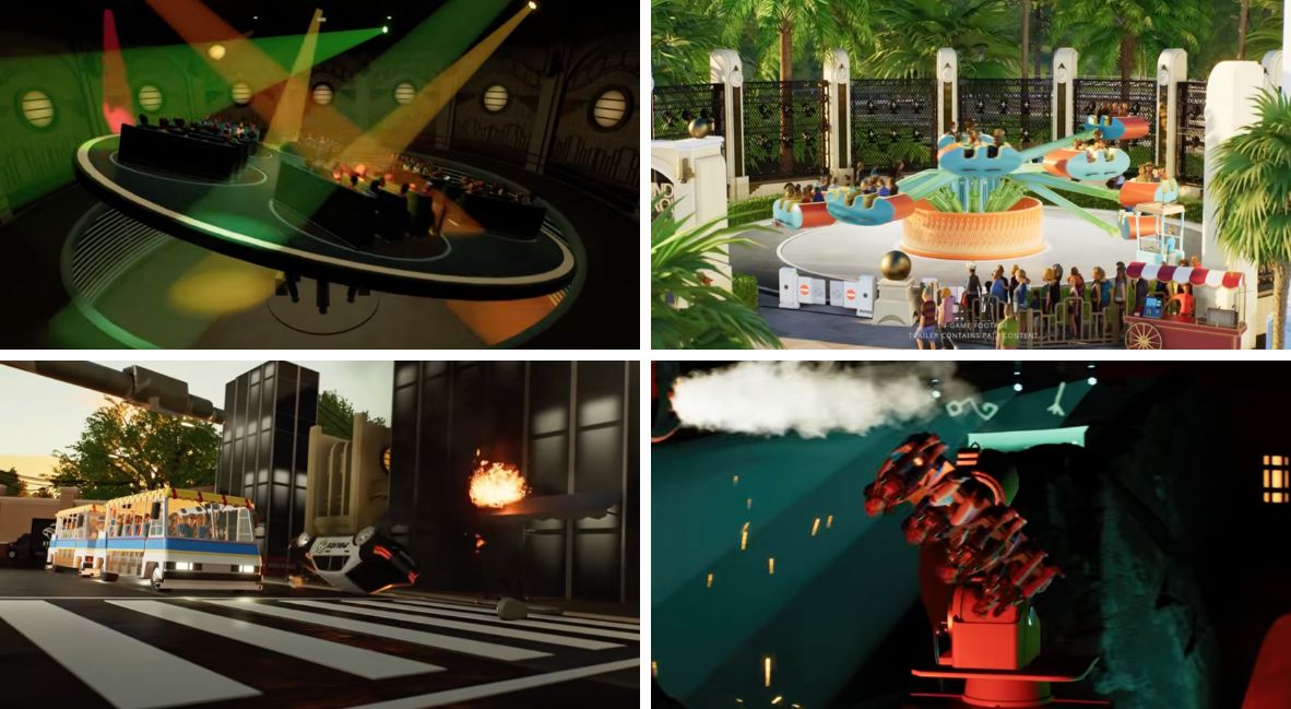 Planet Coaster 2 Silver Screen rides