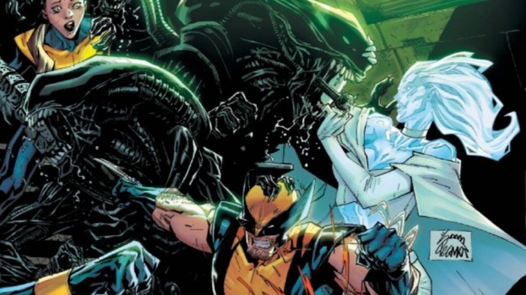 The X Men Face Pure Terror in Alien vs X Men Issue 1
