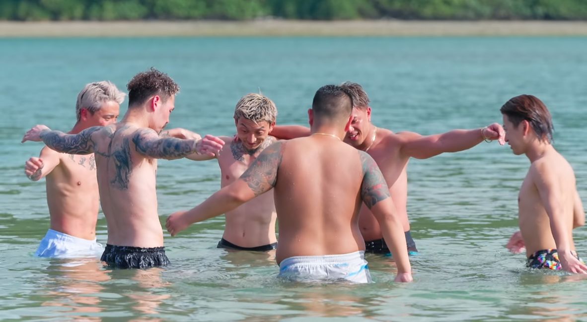 The men of Badly in Love Season 2 bonding