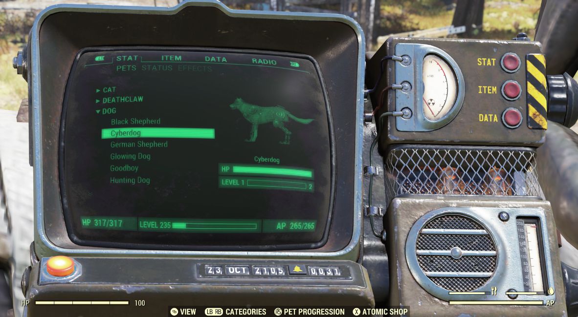 Fallout 76 World Pets Update
