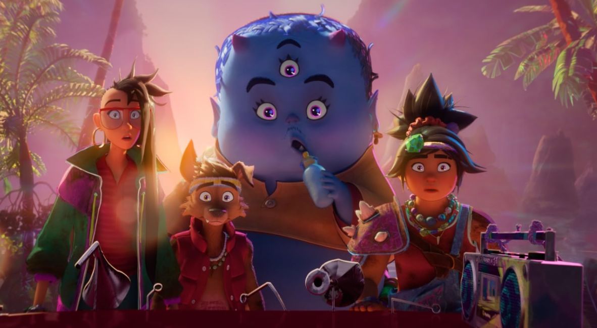 REVIEW: ‘Forgotten Island’ Is A Memorable And Hilarious Adventure 3 The cast stares at something off screen