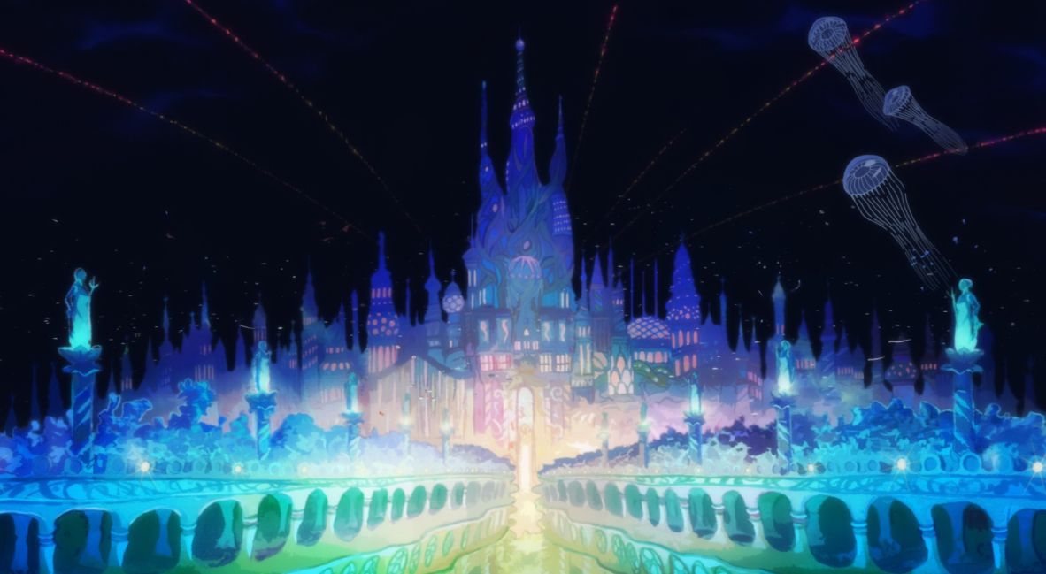An underwater palace