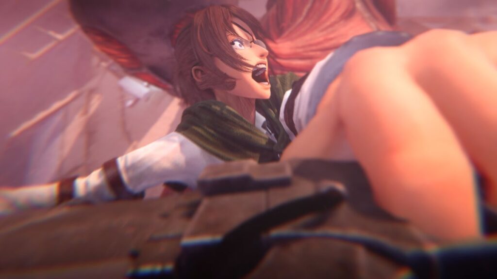 Attack on Titan 3 video game still from Koei Tecmo