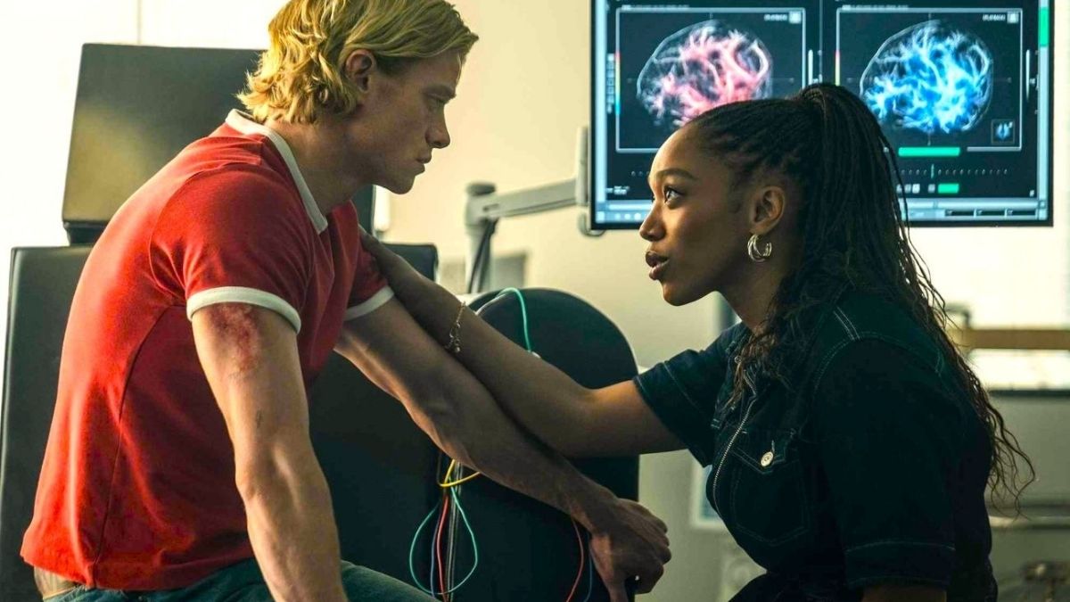 Tom Rhys Harries and Naomi Ackie in Clayface