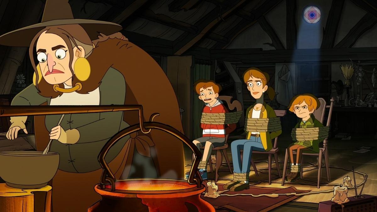 The Witch and the fam in Haunted Hotel Season 2