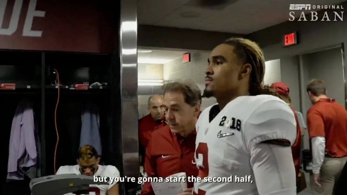 Nick Saban Documentary still from ESPN