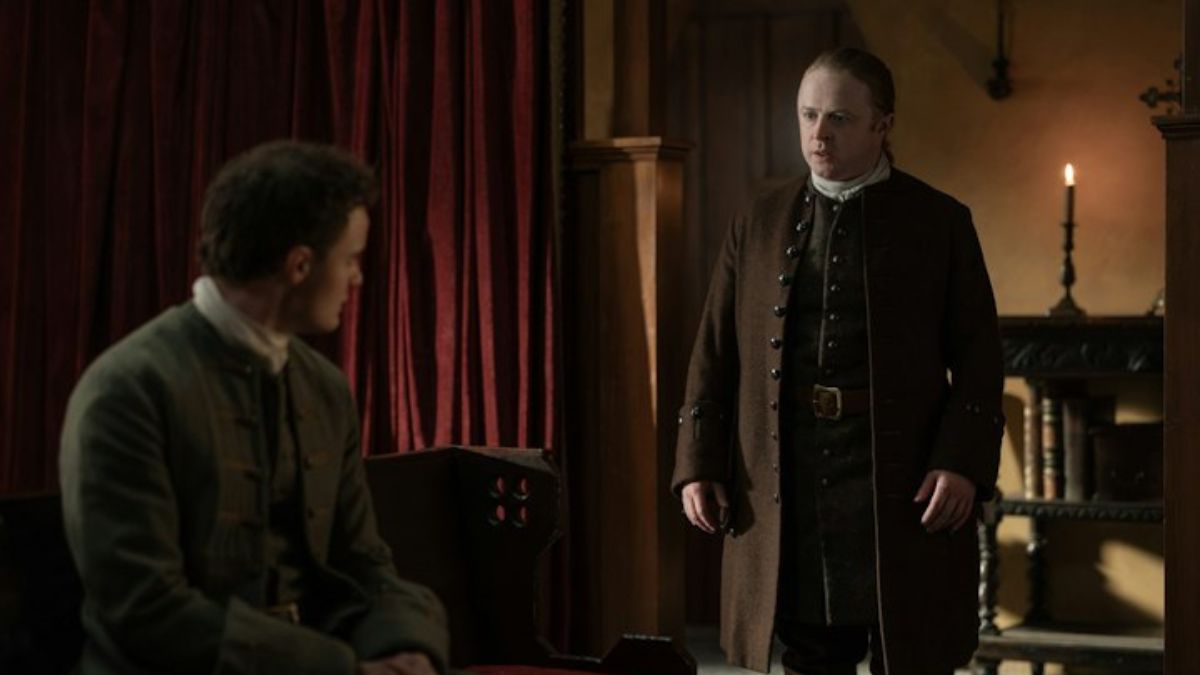 Colum and Ned in Outlander Blood of My Blood Season 2 Episode 5