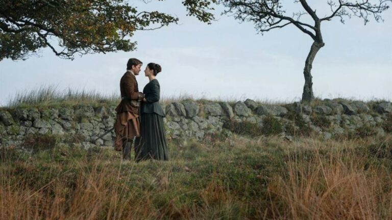 Henry and Julia in Outlander Blood of My Blood Season 2 Episode 6
