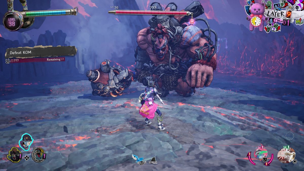 Davy in a fight against a monster